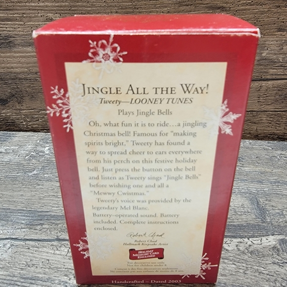 2003 Jingle All The Way! Tweety Looney Tunes Hallmark Keepsake Ornament - Picture 2 of 4